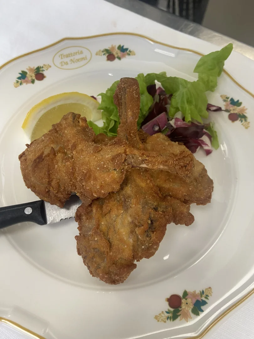 Cotolette di agnello impanate